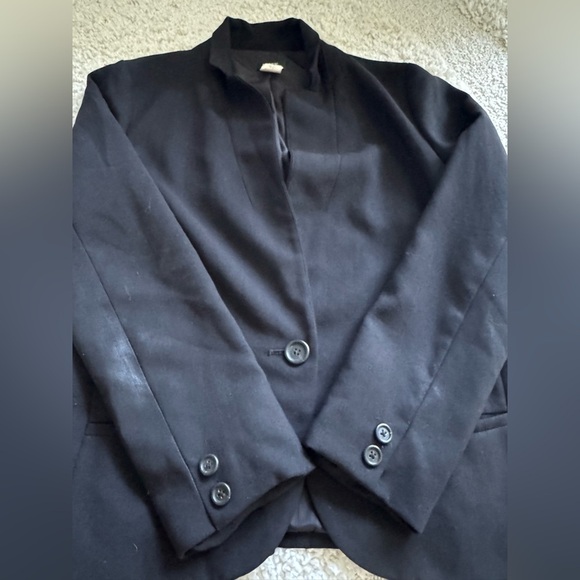 J. Crew Black Blazer Classic Wool Jacket Size 0 - Picture 8 of 12